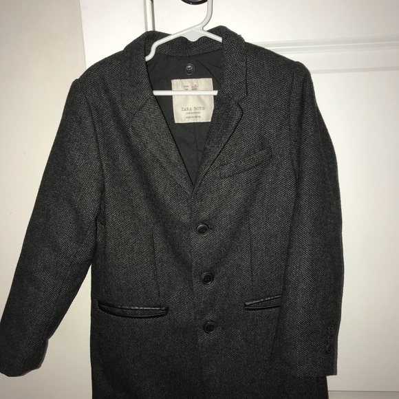 Zara boy size 6 wool coat - Picture 4 of 8